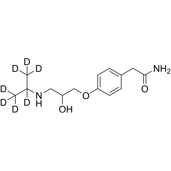 Atenolol-d<sub>7</sub> Chemical Structure