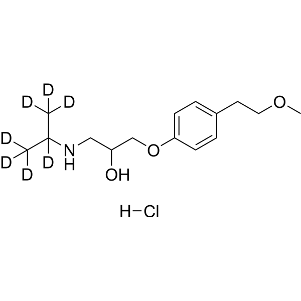 Metoprolol-d<sub>7</sub> hydrochloride Chemical Structure