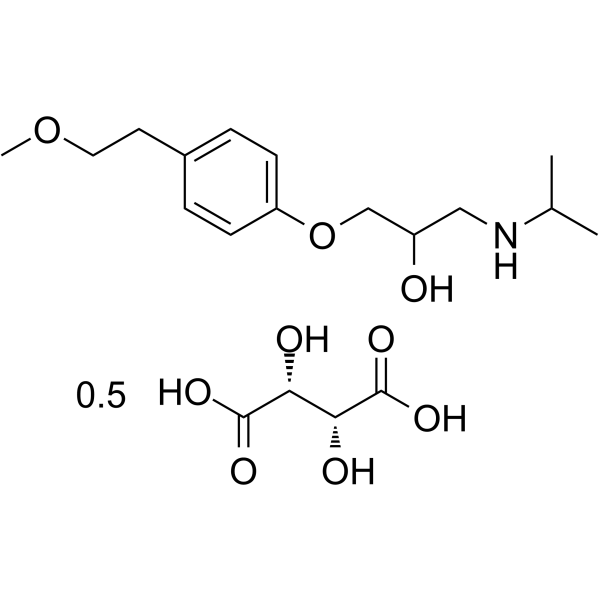 Metoprolol tartrate Chemical Structure