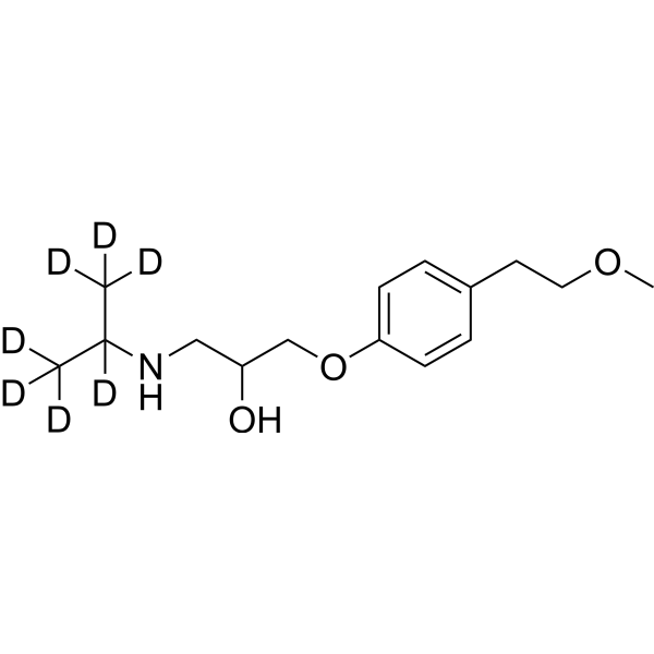 Metoprolol-d<sub>7</sub> Chemical Structure