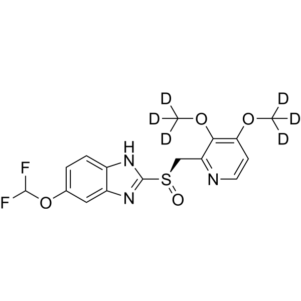 (R)-(+)-Pantoprazole-d6 Chemical Structure