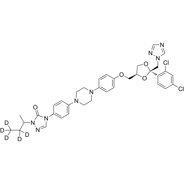 Itraconazole-d<sub>5</sub> Chemical Structure