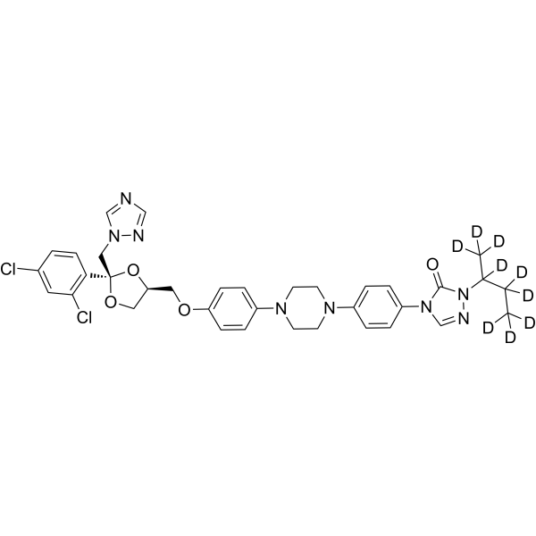 Itraconazole-d<sub>9</sub> Chemical Structure