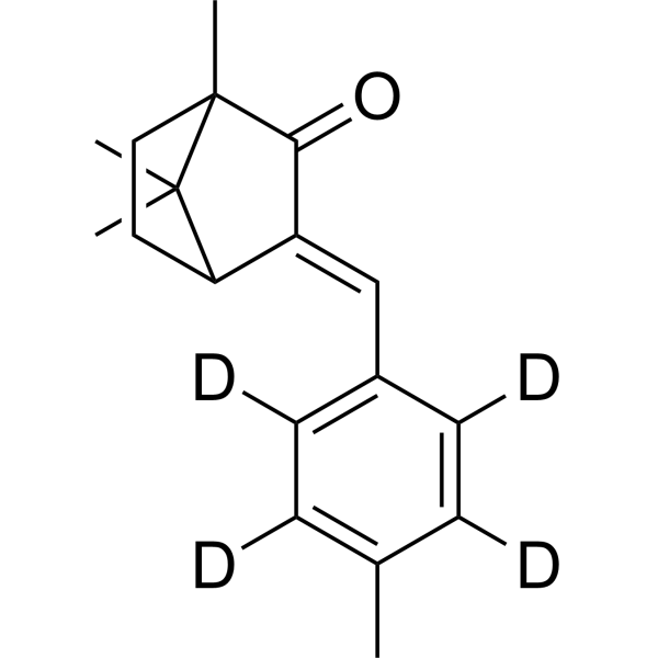 4-Methylbenzylidene camphor-d<sub>4</sub> Chemical Structure