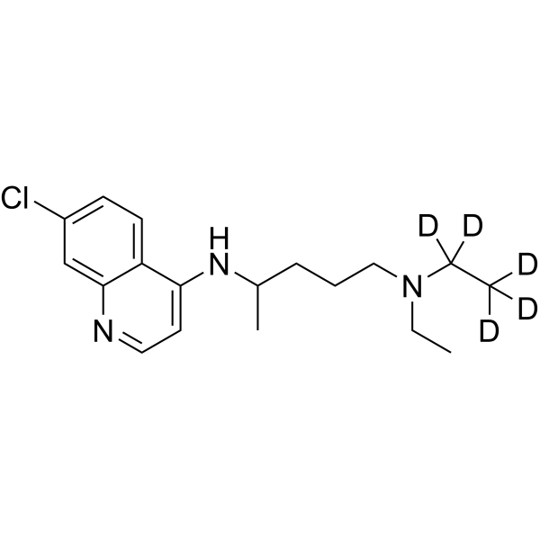 Chloroquine-d<sub>5</sub> Chemical Structure