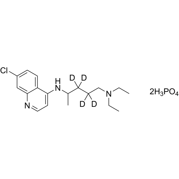 Chloroquine-d<sub>4</sub> phosphate Chemical Structure
