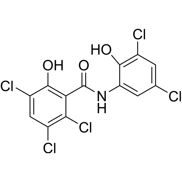 Oxyclozanide Chemical Structure