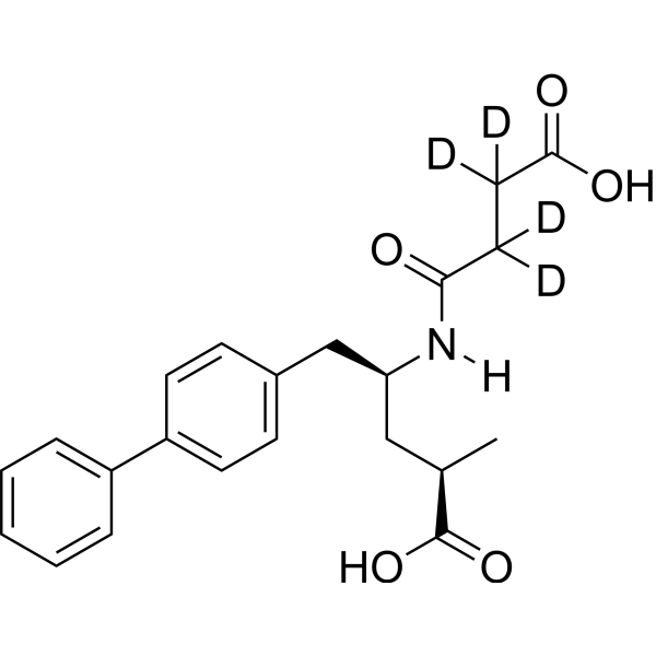 Sacubitrilat-d<sub>4</sub> Chemical Structure
