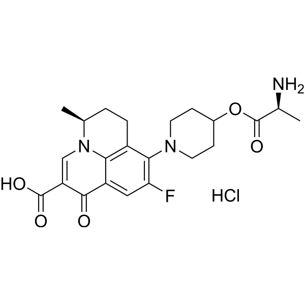 Alalevonadifloxacin hydrochloride Chemical Structure