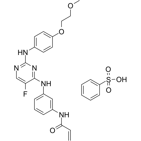 Spebrutinib besylate Chemical Structure