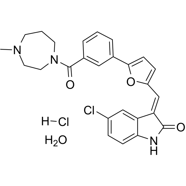 CX-6258 hydrochloride hydrate Chemical Structure