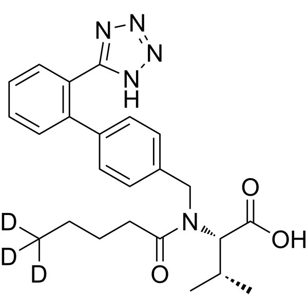 Valsartan-d<sub>3</sub> Chemical Structure