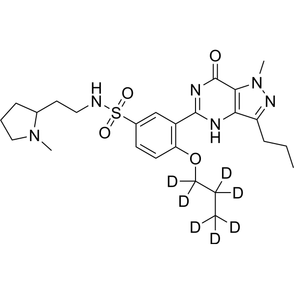 Udenafil-d<sub>7</sub> Chemical Structure