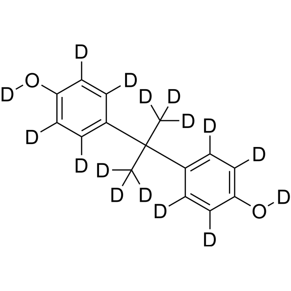 Bisphenol A-d<sub>16</sub> Chemical Structure