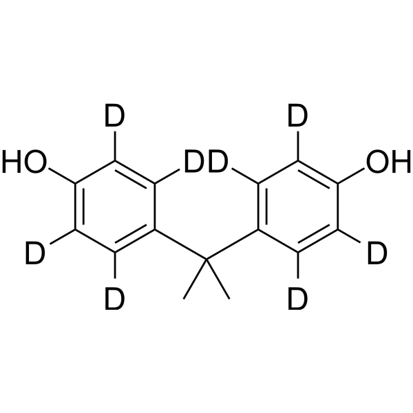 Bisphenol A-d<sub>8</sub> Chemical Structure