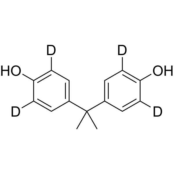 Bisphenol A-d<sub>4</sub>-1 Chemical Structure