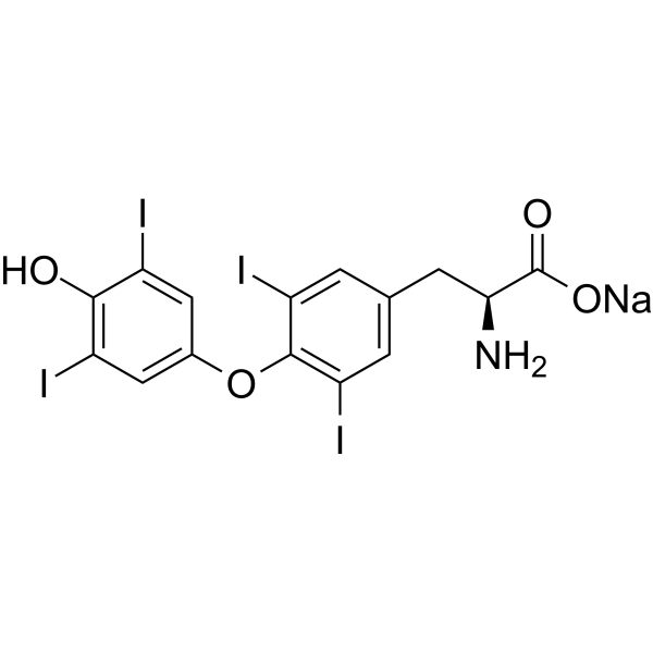 L-Thyroxine sodium Chemical Structure