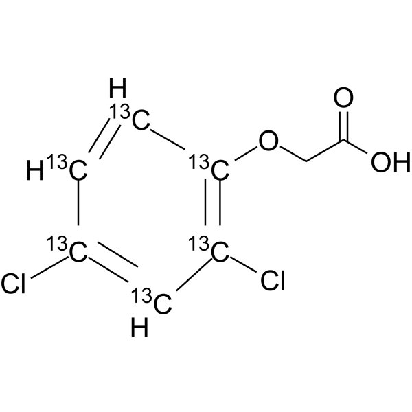 2,4-D-13C6 Chemical Structure