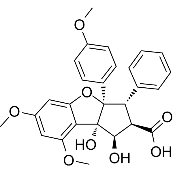 Rocagloic acid Chemical Structure