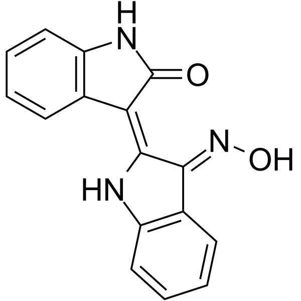 Indirubin-3'-monoxime Chemical Structure