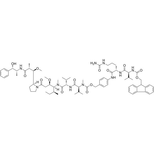 Fmoc-Val-Cit-PAB-MMAE Chemical Structure