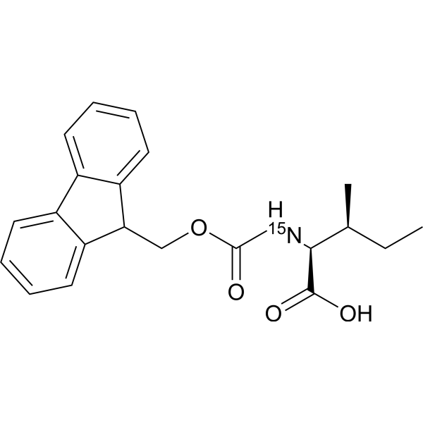 Fmoc-Ile-OH-<sup>15</sup>N Chemical Structure