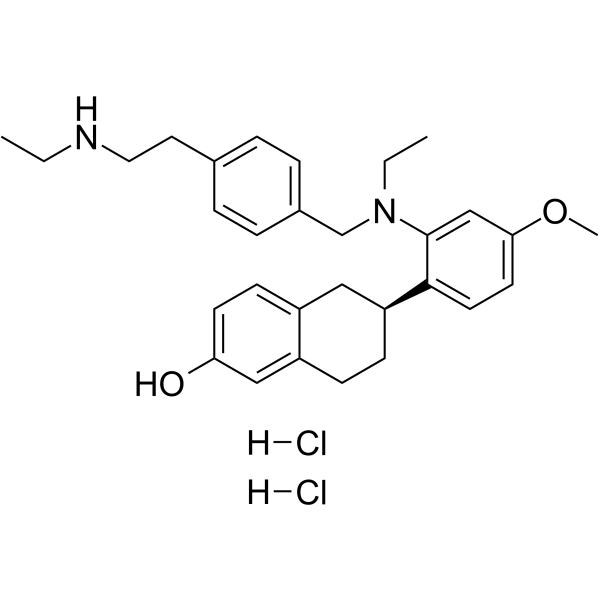 Elacestrant S enantiomer dihydrochloride Chemical Structure