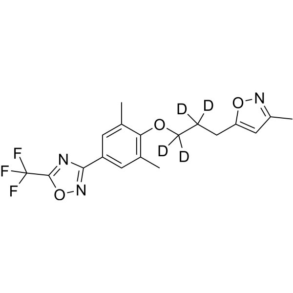 Pleconaril-d<sub>4</sub> Chemical Structure