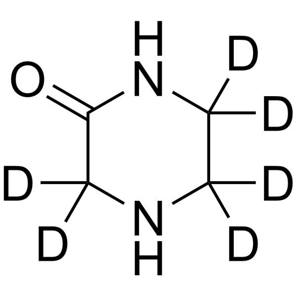 Piperazin-2-one-d<sub>6</sub> Chemical Structure