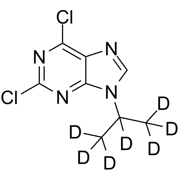 2,6-Dichloro-9-isopropyl-9H-purine-d7 Chemical Structure