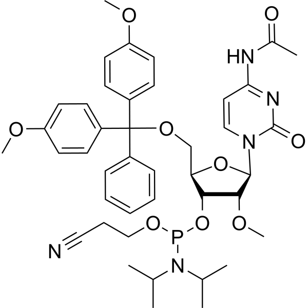 2'-OMe-Ac-C Phosphoramidite Chemical Structure
