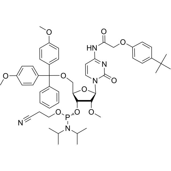 DMT-2'O-Methyl-rC(tac) phosphoramidite Chemical Structure