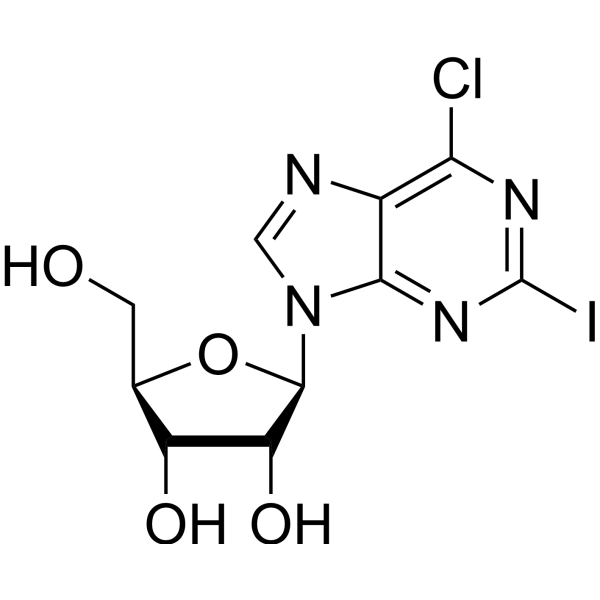 <em>6</em>-Chloro-2-iodopurine-9-riboside