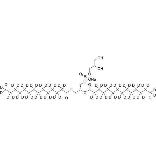 DMPG-d<sub>54</sub> sodium Chemical Structure