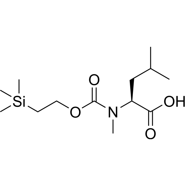 Teoc-MeLeu-OH Chemical Structure
