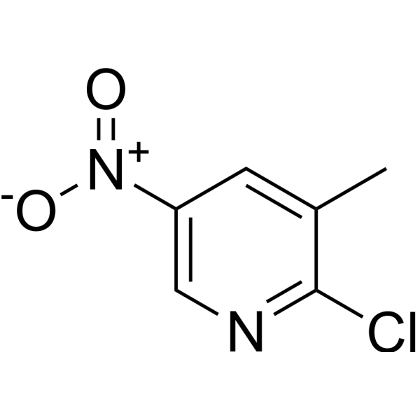 2-Chloro-3-methyl-5-nitropyridine Chemical Structure