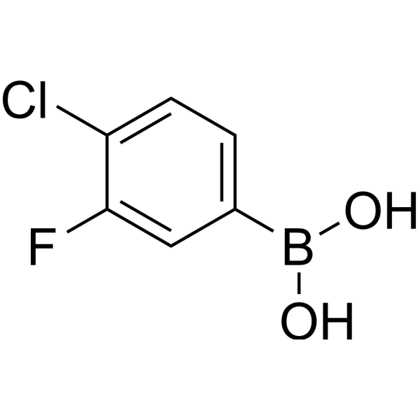 4-Chloro-3-fluorophenylboronic acid Chemical Structure