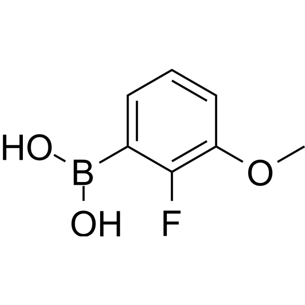 2-Fluoro-3-methoxyphenylboronic acid Chemical Structure