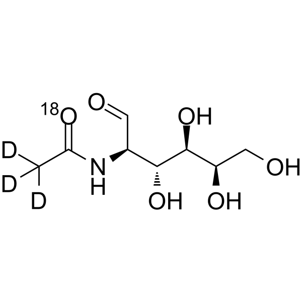 D-N-Acetylgalactosamine-d3,18O Chemical Structure