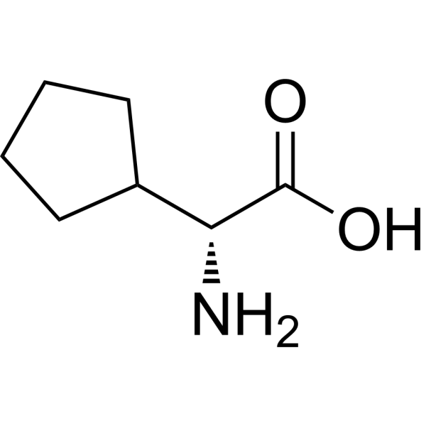 (R)-2-amino-2-cyclopentylacetic acid Chemical Structure