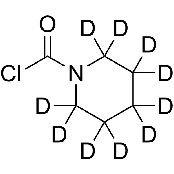 1-(Chlorocarbonyl)piperidine-d<sub>10</sub> Chemical Structure