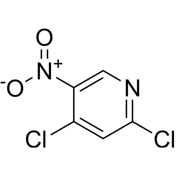 2,4-Dichloro-5-nitropyridine Chemical Structure