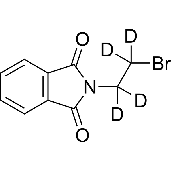 N-(2-Bromoethyl)phthalimide-d<sub>4</sub> Chemical Structure