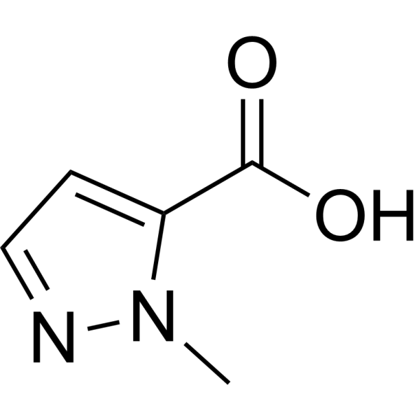 1-Methyl-5-pyrazolecarboxylic acid Chemical Structure
