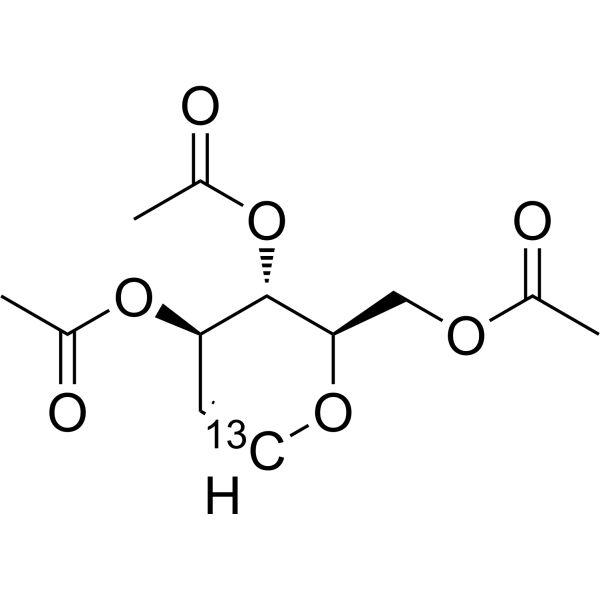 3,4,6-Tri-O-acetyl-D-glucal-13C Chemical Structure