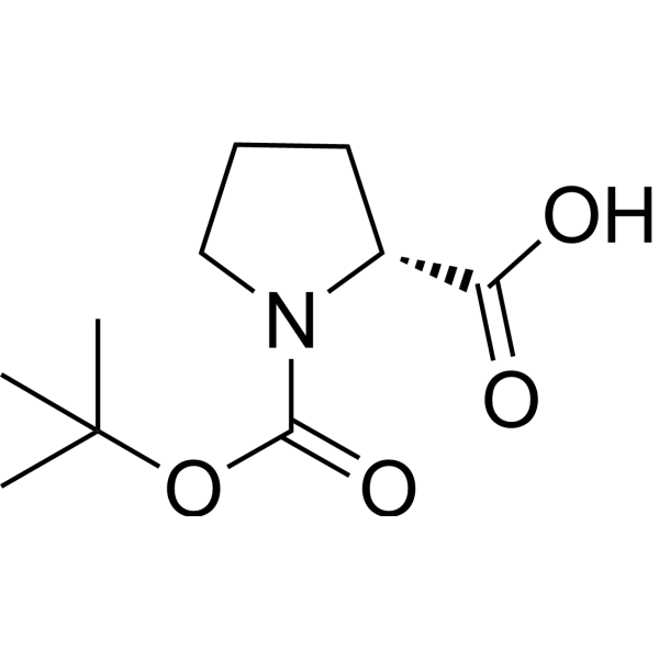N-Boc-D-proline Chemical Structure