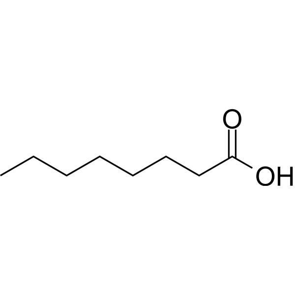 Octanoic acid Chemical Structure