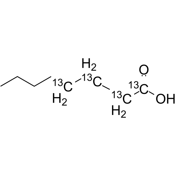 <em>Octanoic</em> acid-13C4
