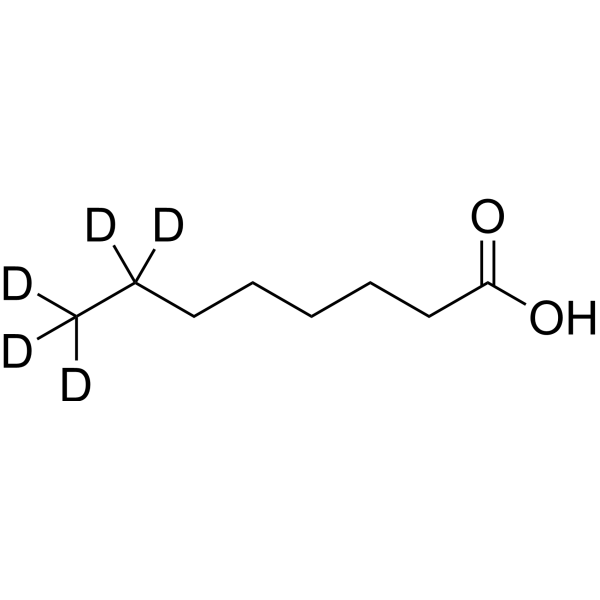 Octanoic acid-d<sub>5</sub> Chemical Structure
