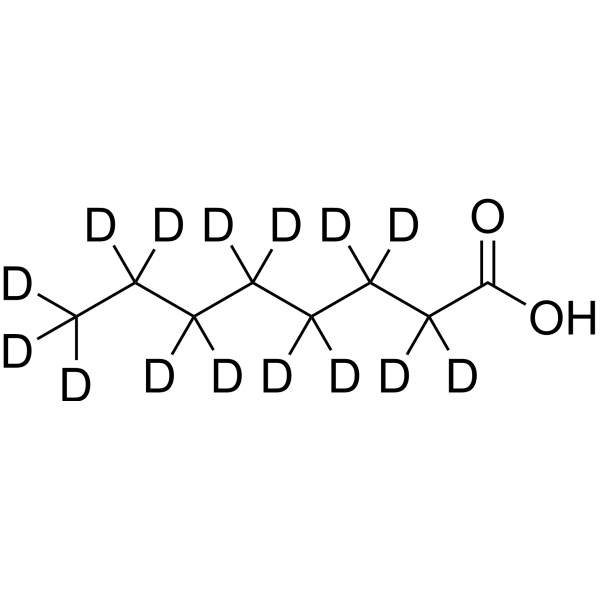 Octanoic acid-d15 (Standard) Chemical Structure